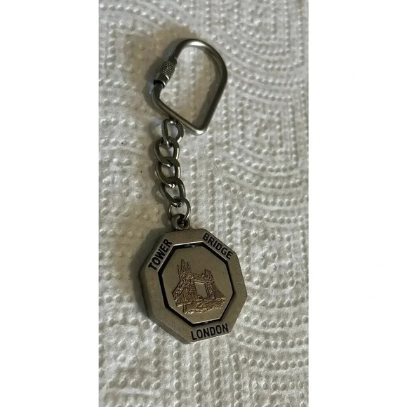 London Spinner Keychain England Souvenir City Sights Spinning Center Keyring - Picture 12 of 12